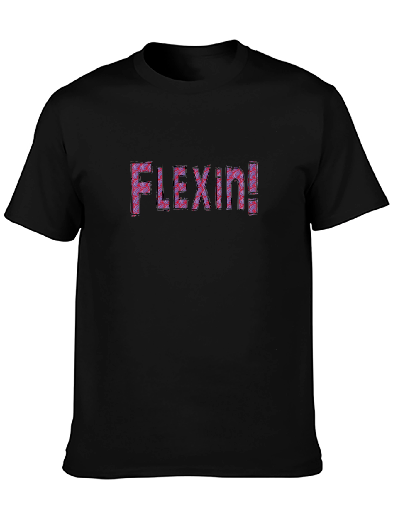 Camiseta Negra Flexin! Diseño Atrevido y Cómoda