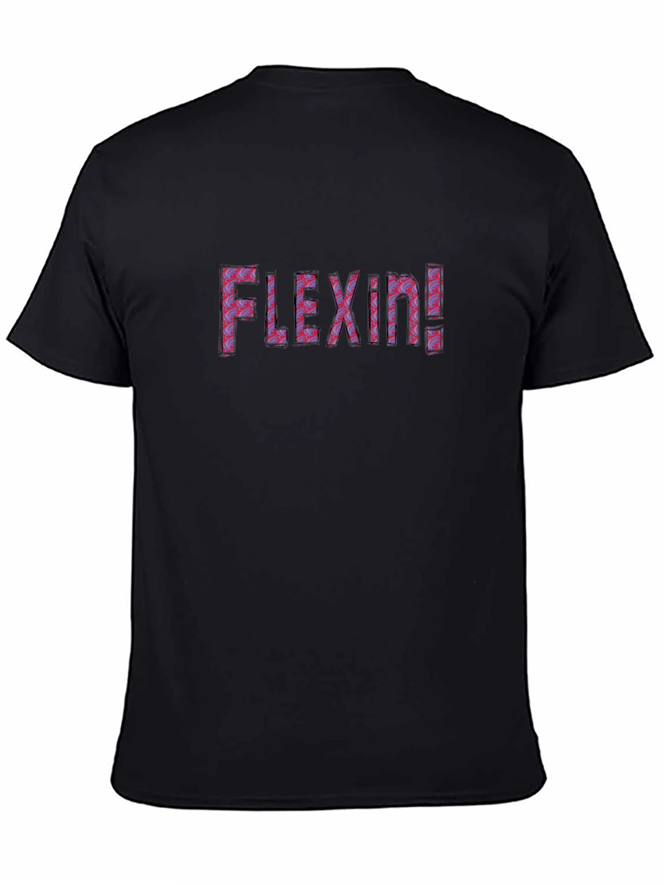 Camiseta Negra Flexin! Diseño Atrevido y Cómoda