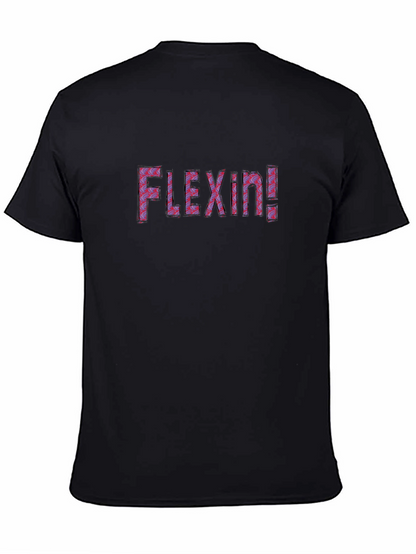 Camiseta Negra Flexin! Diseño Atrevido y Cómoda