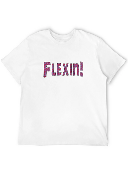 Camiseta Negra Flexin! Diseño Atrevido y Cómoda