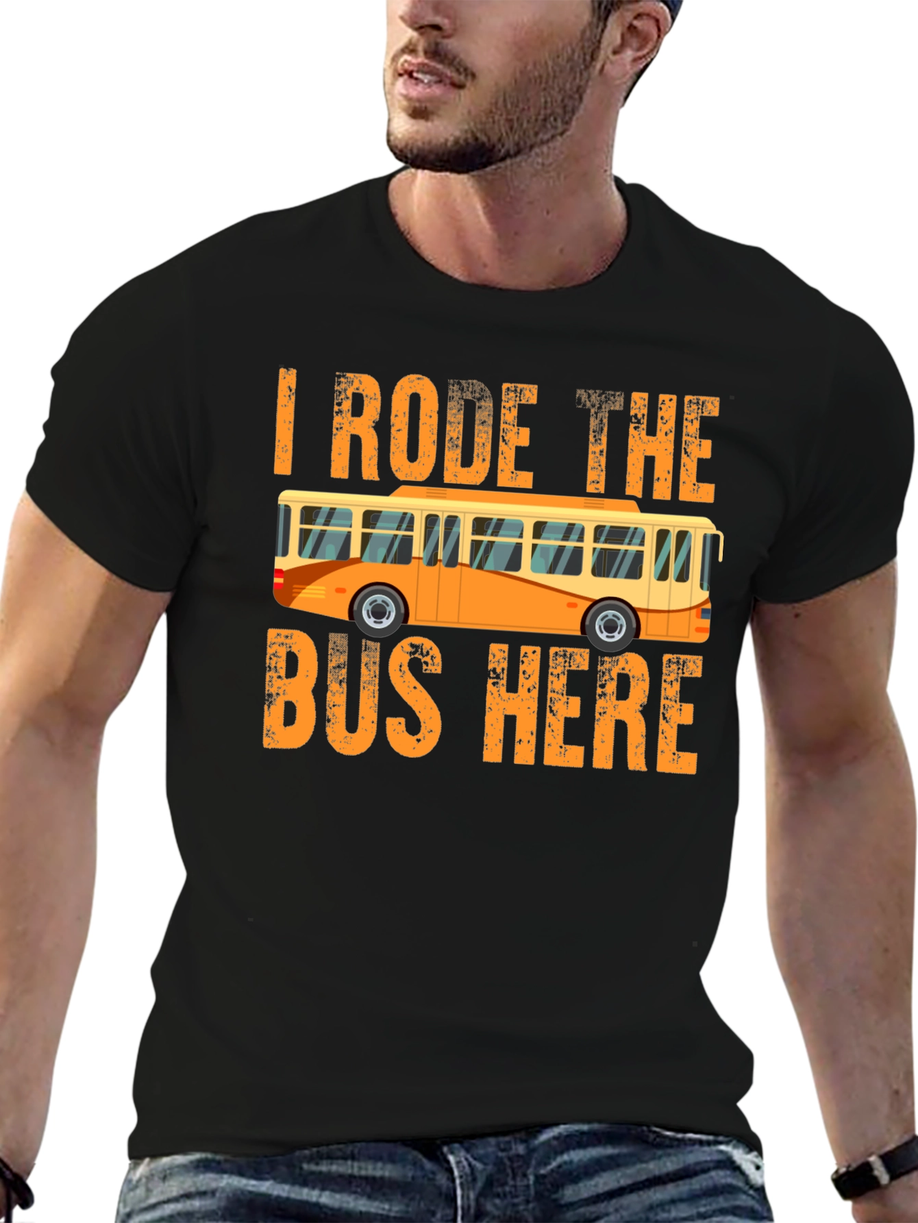 Camiseta I Rode the Bus Here - Diseño divertido