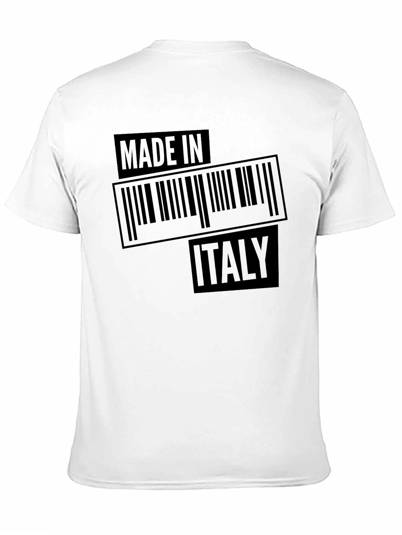 Camiseta Negra Made in Italy para Hombre