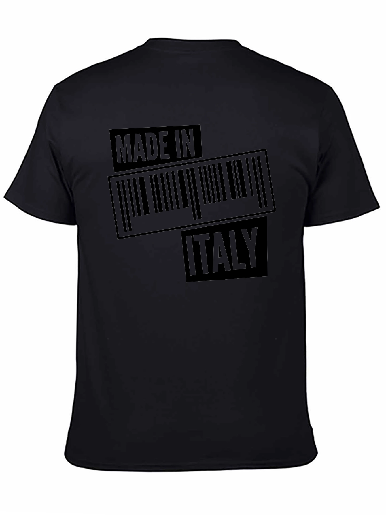 Camiseta Negra Made in Italy para Hombre