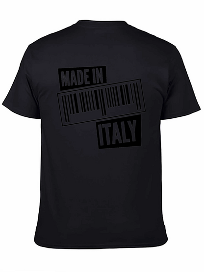 Camiseta Negra Made in Italy para Hombre