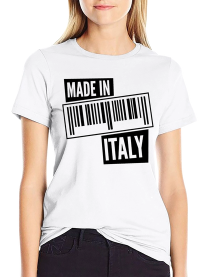 Camiseta Negra Made in Italy para Hombre