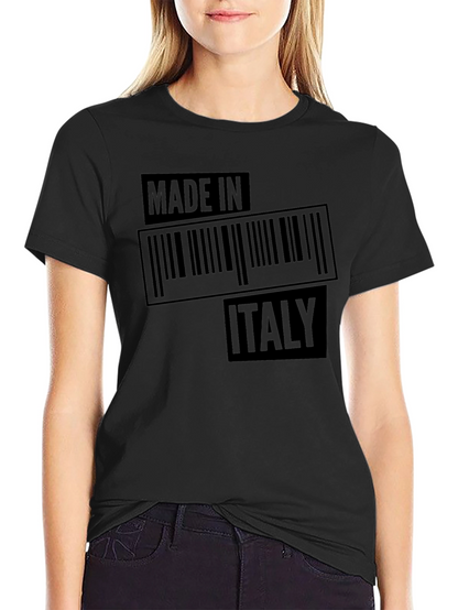Camiseta Negra Made in Italy para Hombre