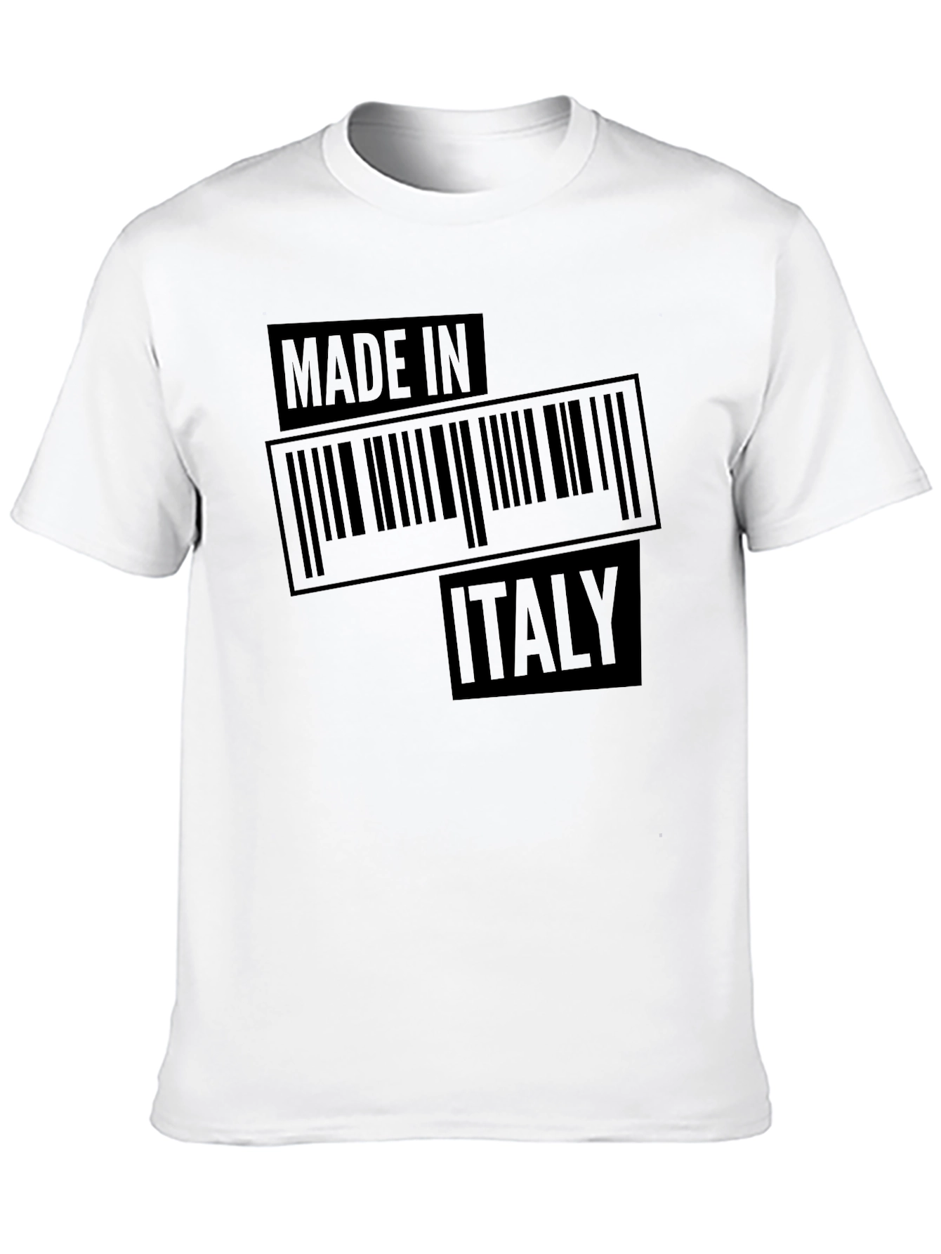 Camiseta Negra Made in Italy para Hombre