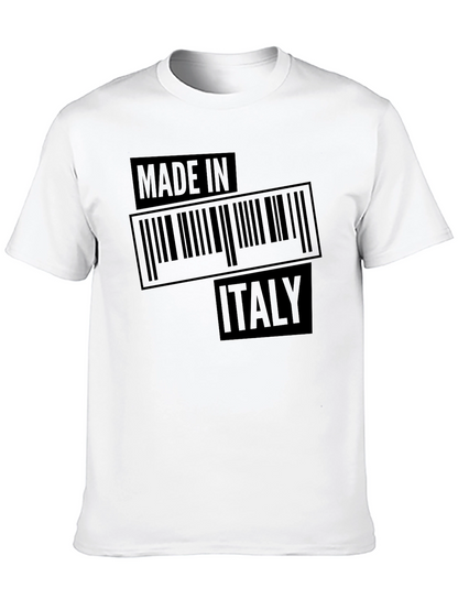 Camiseta Negra Made in Italy para Hombre