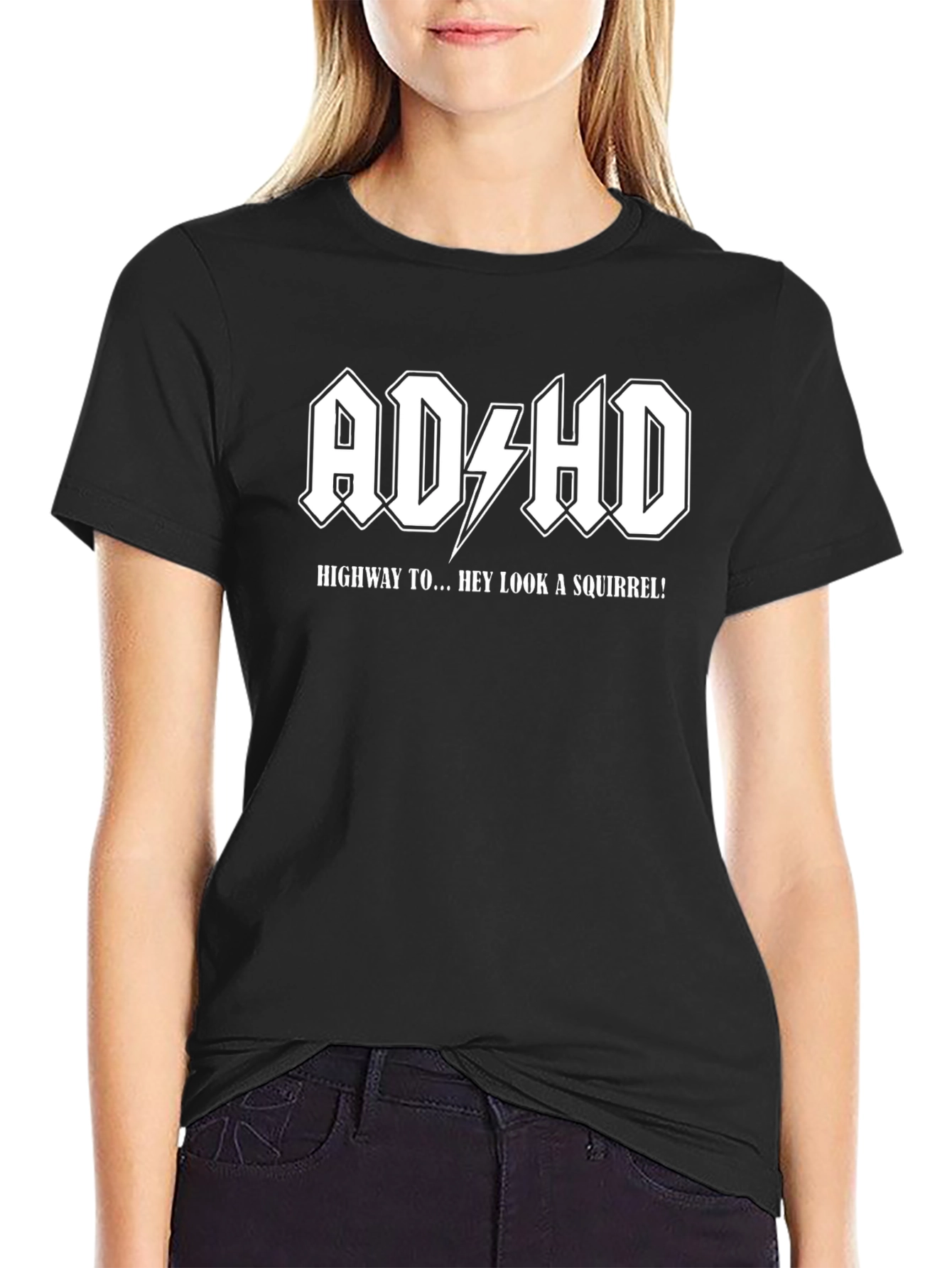 Camiseta ADHD Highway to... Hey Look a Squirrel!