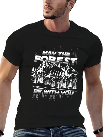 Camiseta Negra May the Forest Be With You