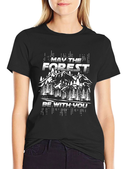 Camiseta Negra May the Forest Be With You
