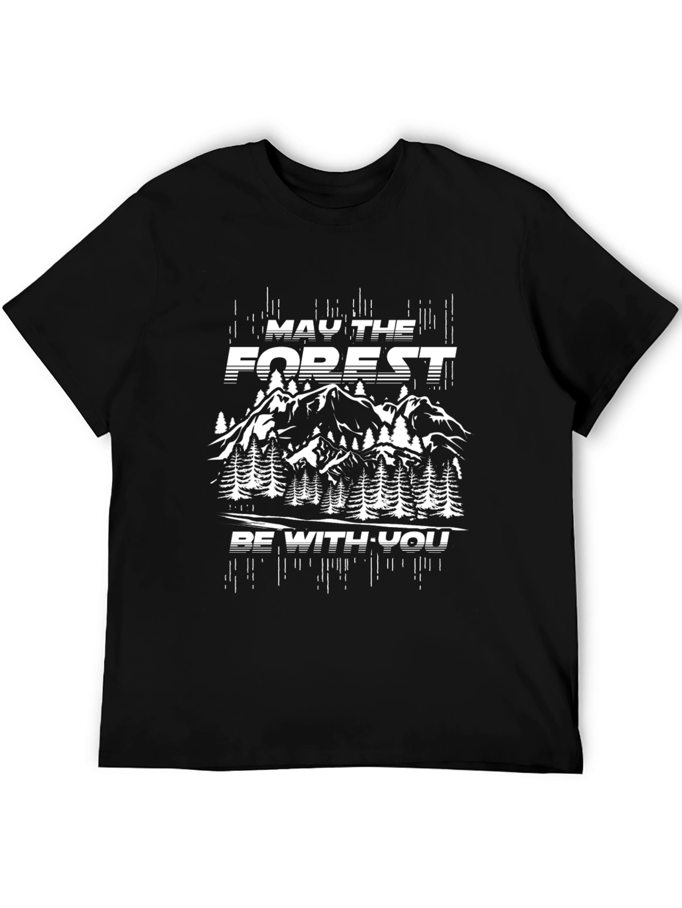 Camiseta Negra May the Forest Be With You