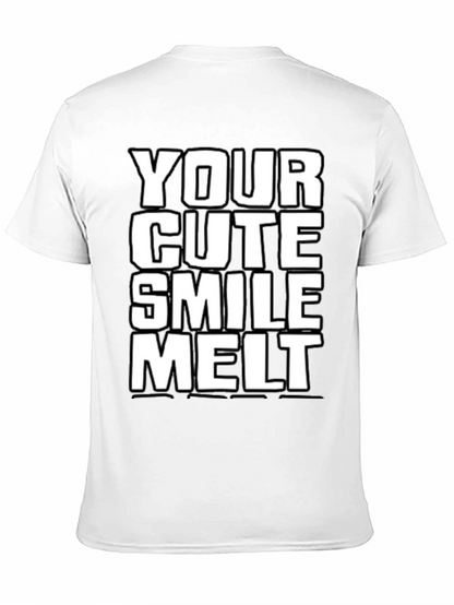 Camiseta Negra: Tu Sonrisa Cute Me Derrite