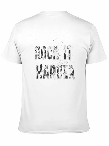 Camiseta Negra Rock It Harder para Hombre