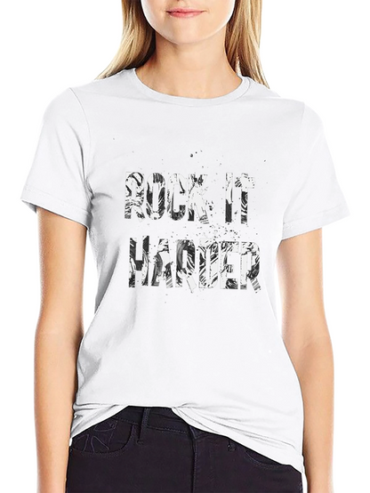 Camiseta Negra Rock It Harder para Hombre
