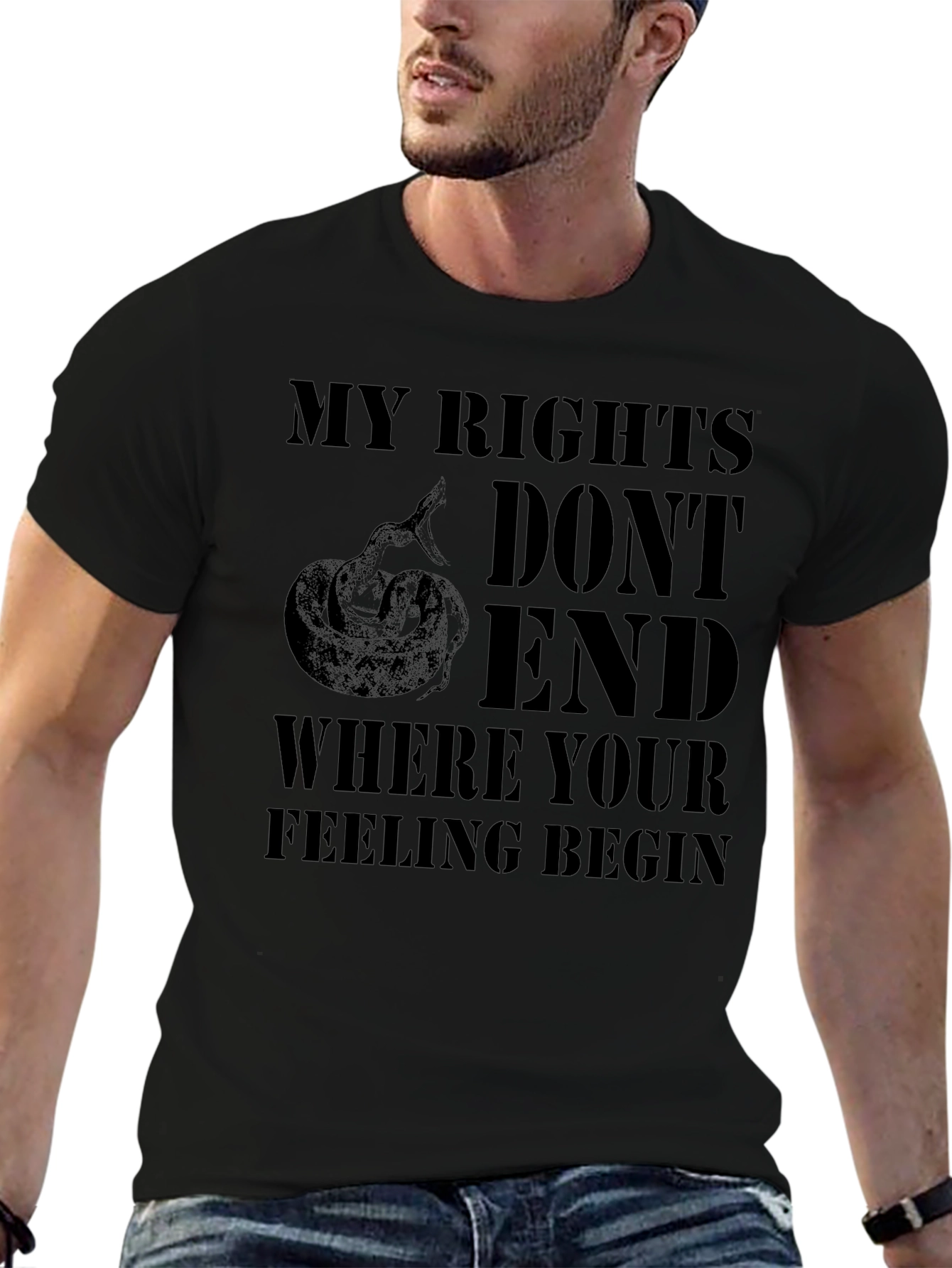 Camiseta Negra: Mis Derechos Seriente