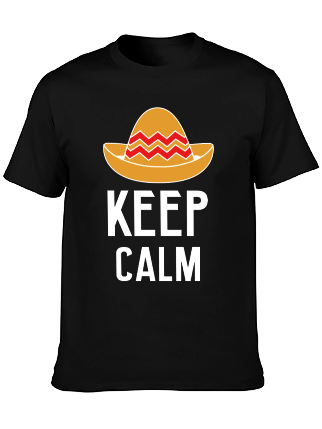 Camiseta Hombre Keep Calm Sombrero Mexicano