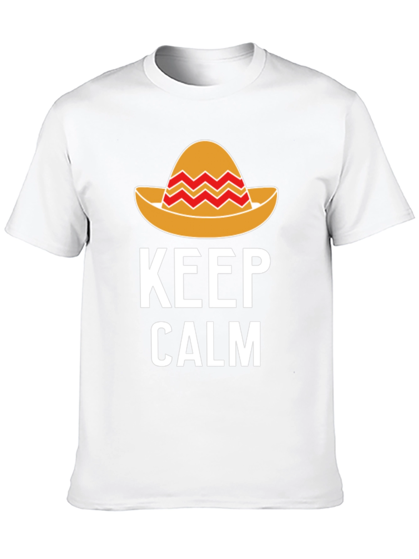 Camiseta Hombre Keep Calm Sombrero Mexicano