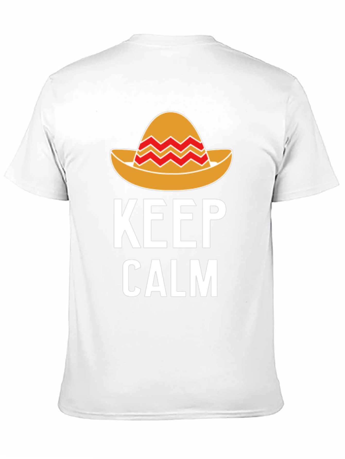 Camiseta Hombre Keep Calm Sombrero Mexicano