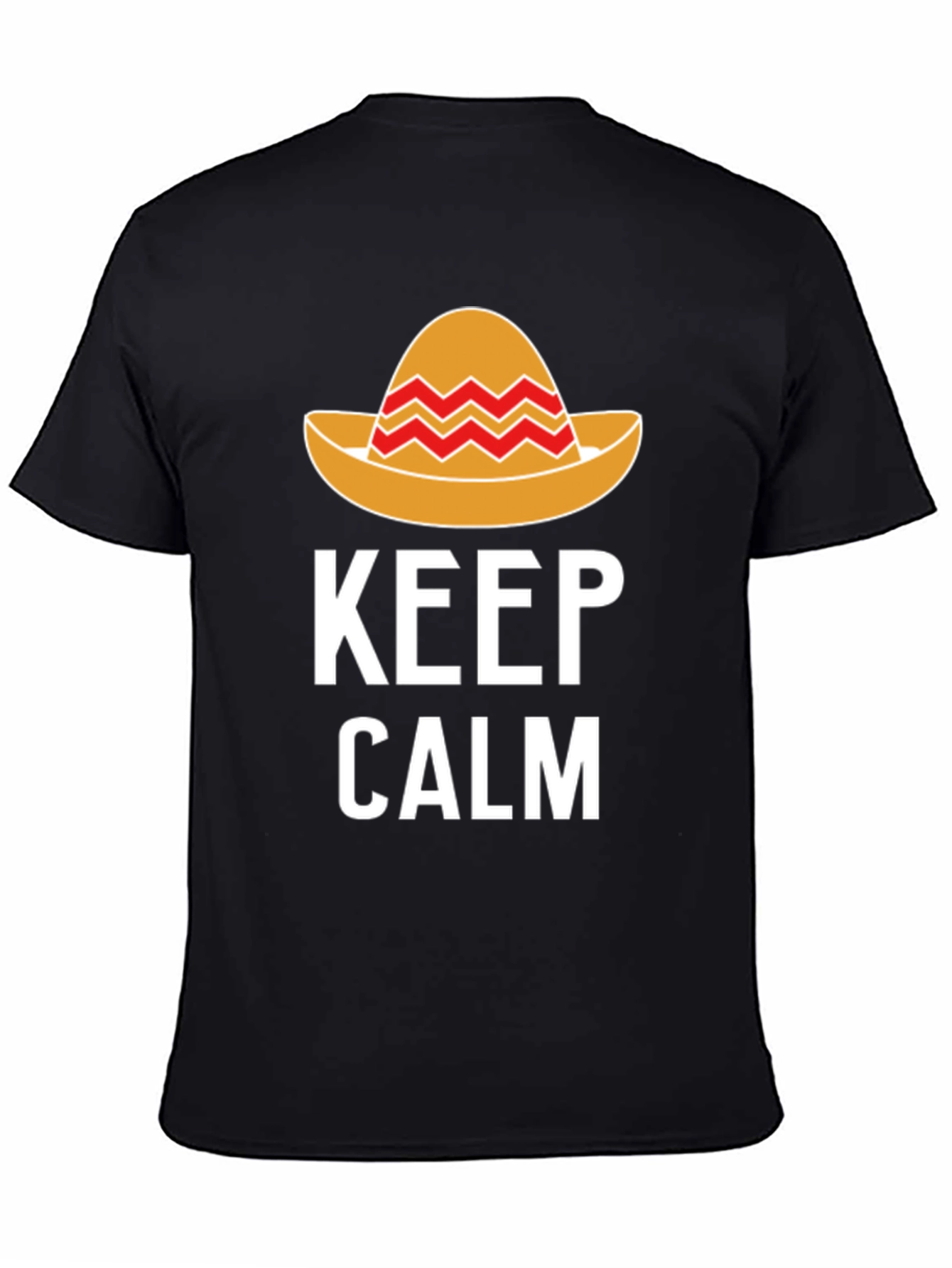 Camiseta Hombre Keep Calm Sombrero Mexicano