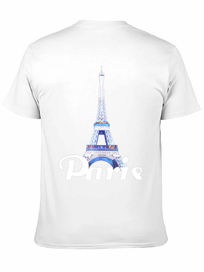 Camiseta Negra Torre Eiffel Paris