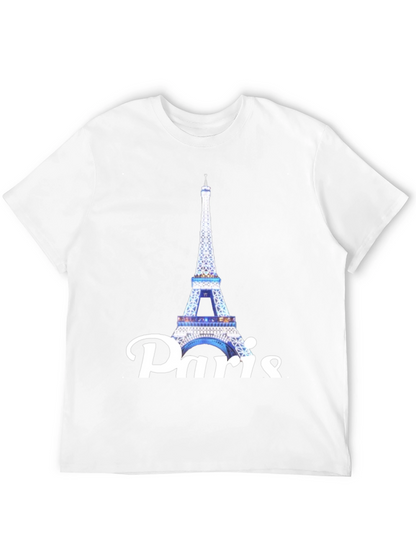 Camiseta Negra Torre Eiffel Paris