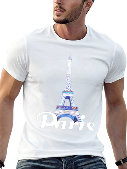 Camiseta Negra Torre Eiffel Paris