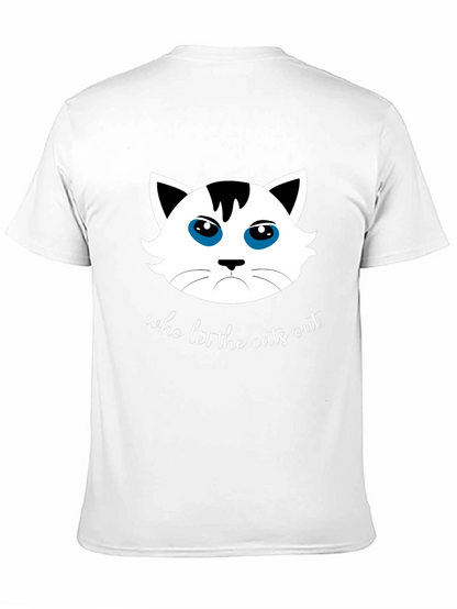 Camiseta Negra Who Let the Cats Out