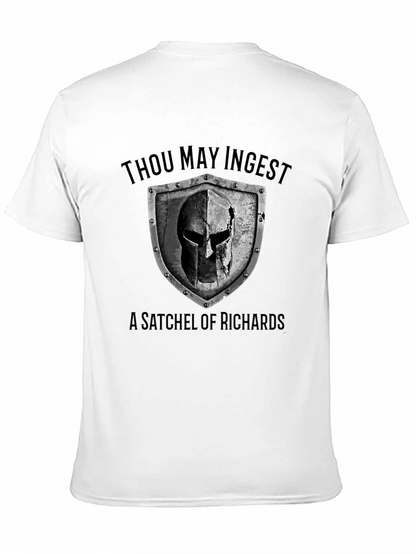 Camiseta Negra: ¡Ingiere un Saco de Richards!