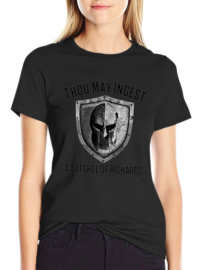 Camiseta Negra: ¡Ingiere un Saco de Richards!
