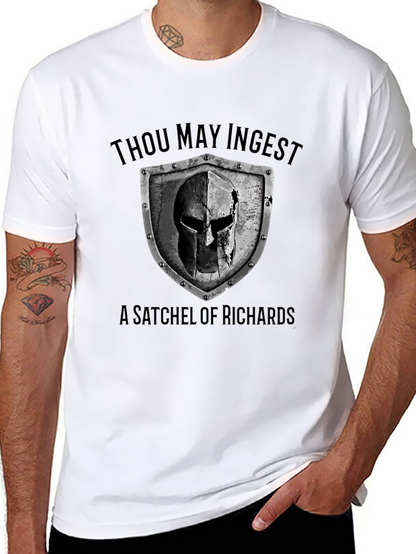 Camiseta Negra: ¡Ingiere un Saco de Richards!