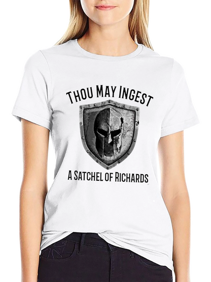 Camiseta Negra: ¡Ingiere un Saco de Richards!