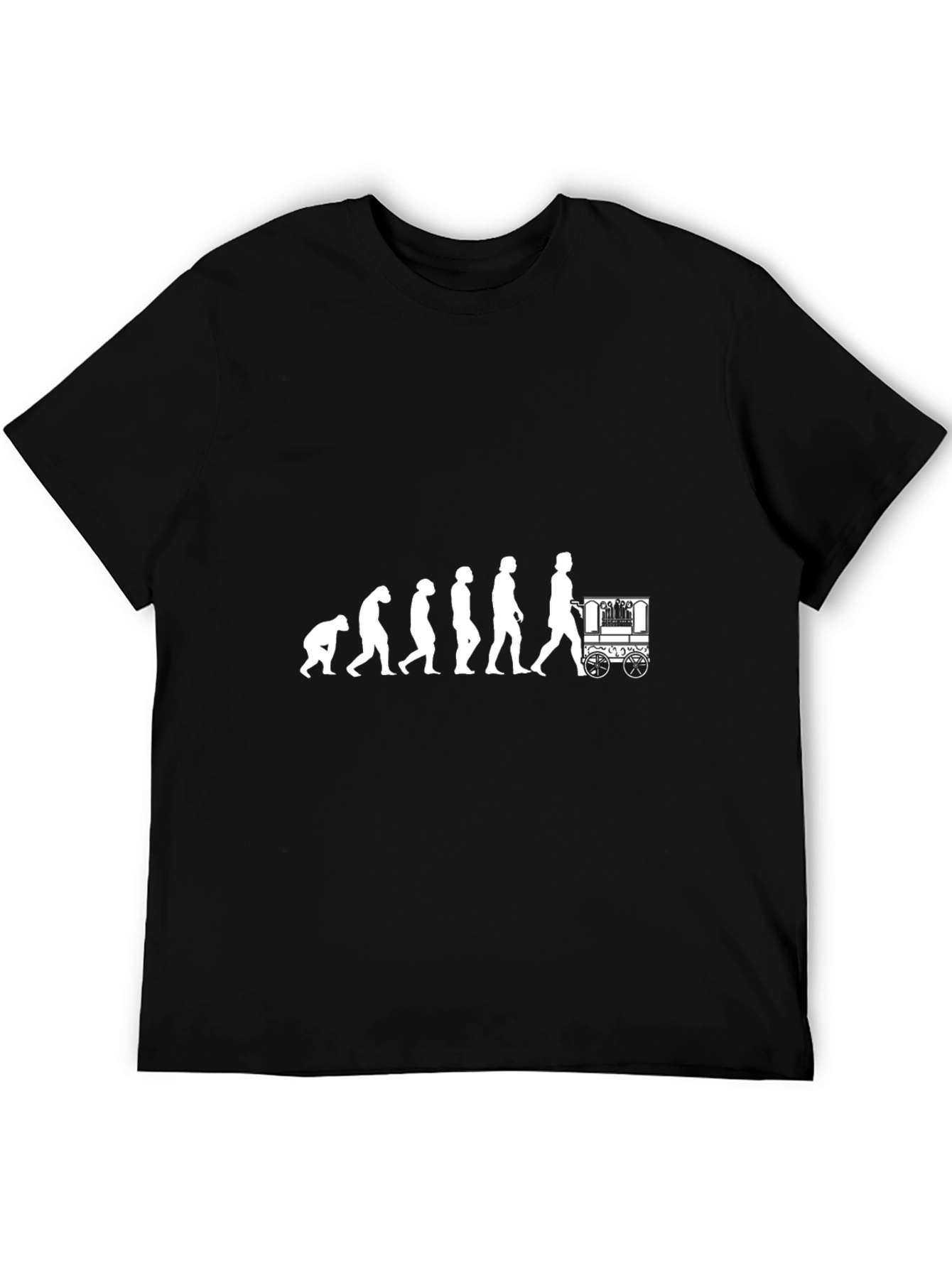 Camiseta Negra Hombre Evolución Carrito