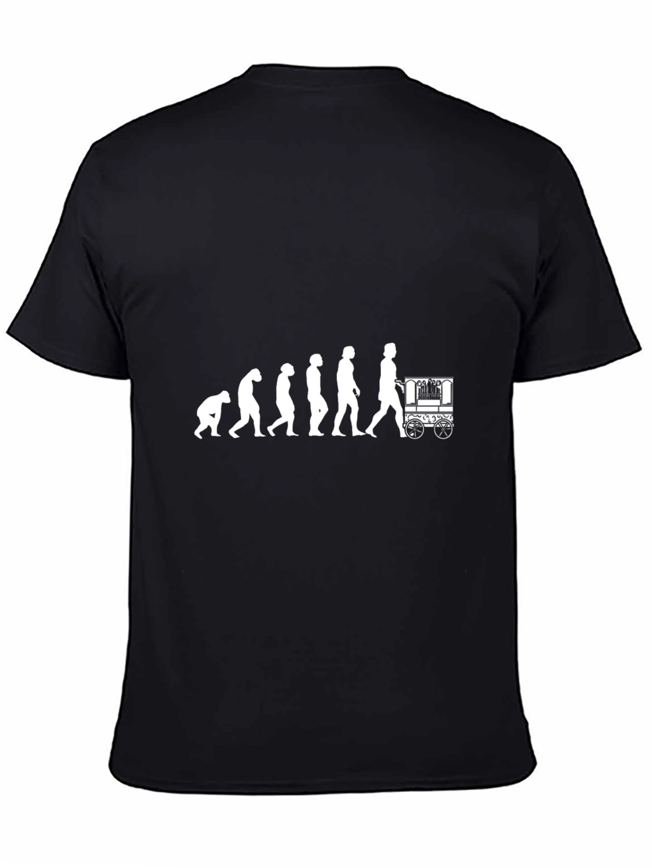Camiseta Negra Hombre Evolución Carrito