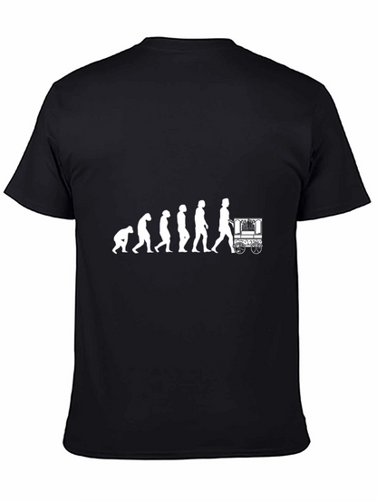 Camiseta Negra Hombre Evolución Carrito