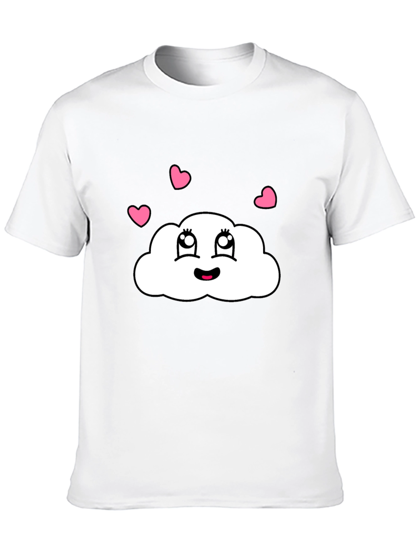 Camiseta Negra con Nube Enamorada
