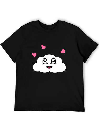 Camiseta Negra con Nube Enamorada