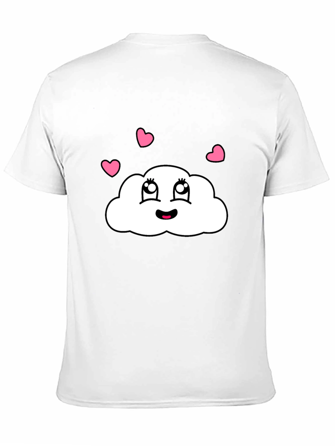 Camiseta Negra con Nube Enamorada