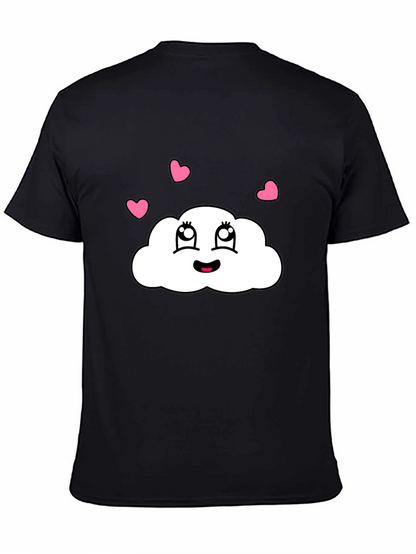 Camiseta Negra con Nube Enamorada