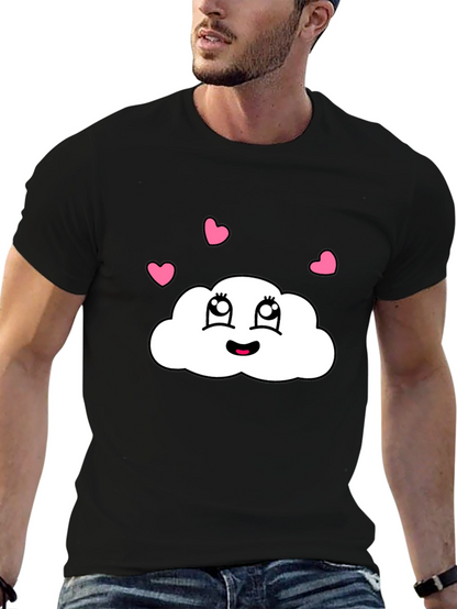 Camiseta Negra con Nube Enamorada