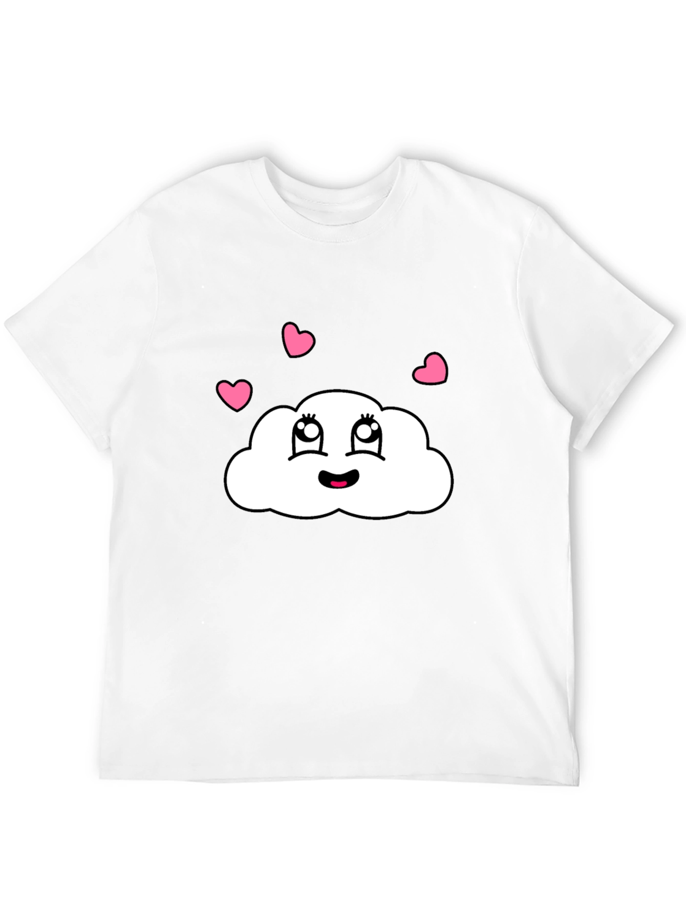 Camiseta Negra con Nube Enamorada