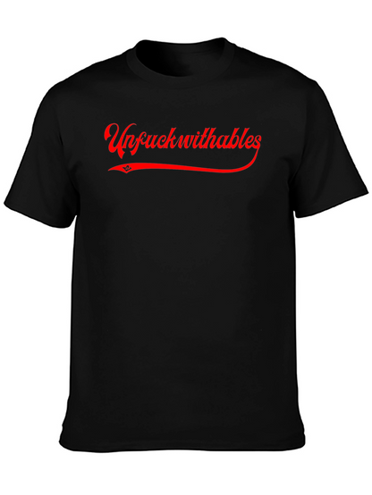 Camiseta Negra Unfuckwithables Roja Estilo Urbano