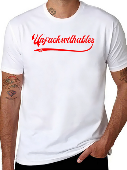 Camiseta Negra Unfuckwithables Roja Estilo Urbano