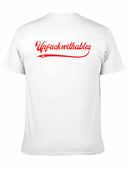 Camiseta Negra Unfuckwithables Roja Estilo Urbano