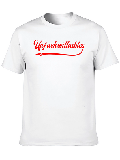 Camiseta Negra Unfuckwithables Roja Estilo Urbano