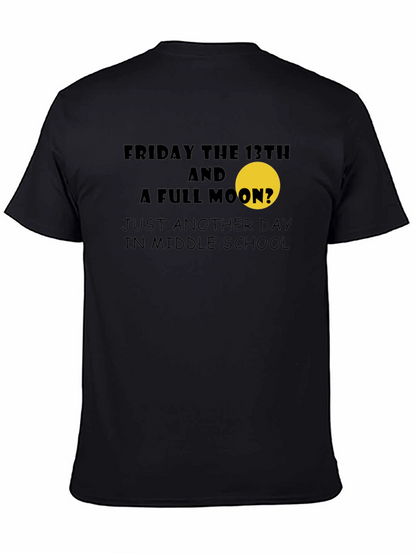 Camiseta Negra: Viernes 13 y Luna Llena