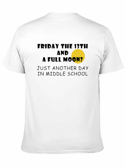 Camiseta Negra: Viernes 13 y Luna Llena