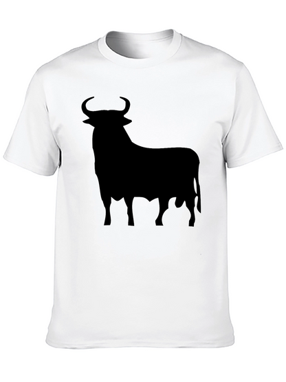Camiseta Negra con Silueta de Toro