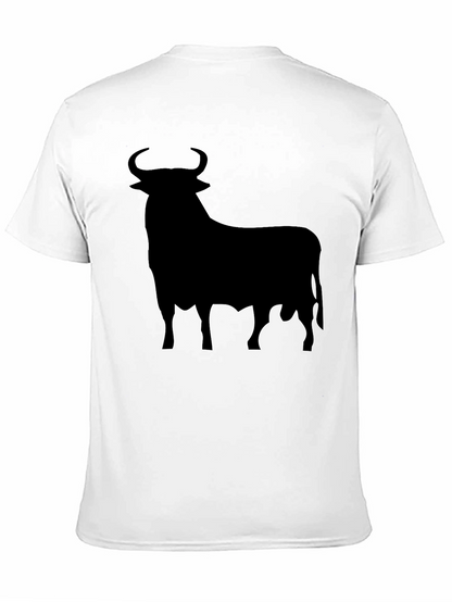 Camiseta Negra con Silueta de Toro