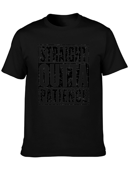 Camiseta Negra Straight Outta Patience